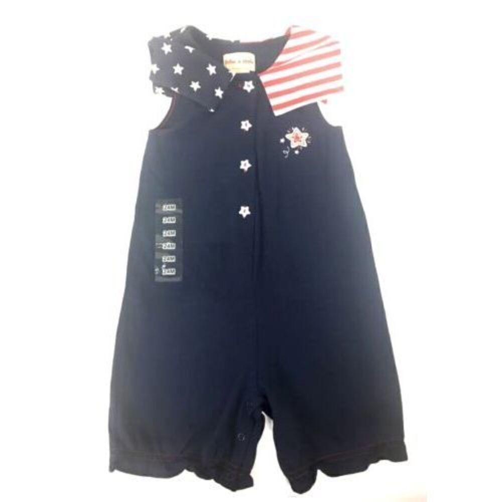Toffee Apple Clothing Stars & Stripes Romper Outfit Baby Girl Size 18-24M NWT